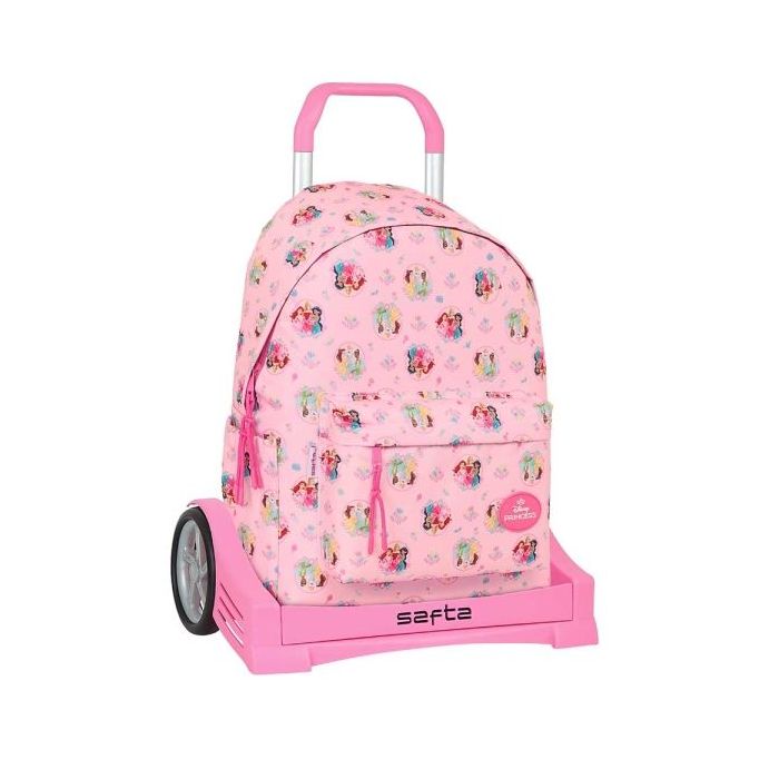 Safta Princesas Disney Mochila para Portatil hasta 14.1" - Portabotellas - Tirador Doble - Espalda Acolchada - Asa Superior - Mochila Extraible - 17.35L - 310x130x430mm - Color Rosa
