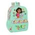 Safta Dora Mochila Adaptable a Carro - Portabotellas - Doble Tirador en Cremallera - Hombreras Ergonomicas - Espalda Acolchada - Asa de Mano Superior - 19L - 330x140x420mm - Color Menta
