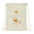 Safta Winnie The Pooh Saco Plano - Bolsillo con Cremallera - Cierre con Cordones - 3L - 260x10x340mm - Color Beige