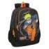 Safta Naruto Mochila Adaptable a Carro - Portabotellas - Dos Compartimentos Grandes - Tirador Doble - Hombreras Ergonomicas y Acolchadas - Asa de Mano Superior - 23L - 320x160x440mm - Color Negro