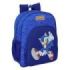 Safta Sonic Mochila - Adaptable a Carro - Portabotellas - Tirador Doble - Hombreras Ergonomicas Acolchadas - Bolsillo Frontal - Asa de Mano Superior - 15L - 320x120x380mm - Color Azul Oscuro