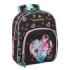 Safta Monster High Mochila Infantil - Adaptable a Carro - Portabotellas - Hombreras Acolchadas - Bolsillo Frontal - Asa Superior - 9.5L - 280x100x340mm - Color Negro