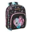 Safta Monster High Mochila Infantil - Adaptable a Carro - Portabotellas - Hombreras Acolchadas - Bolsillo Frontal - Asa Superior - 9.5L - 280x100x340mm - Color Negro