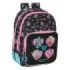 Safta Monster High Mochila con 2 Compartimentos - Antirozaduras - Adaptable a Carro - Bolsillo Frontal - Portabotellas - Tirador Doble - Hombreras Ergonomicas - 20L - 320x150x420mm - Color Negro