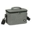 Safta Minnie Mouse Grey Bolsa Isotermica Porta Alimentos 9.2L - Cremallera - Asa Acolchada - Bandolera Ajustable - Repelente al Agua - Asa Superior - 290x180x190mm - Color Gris