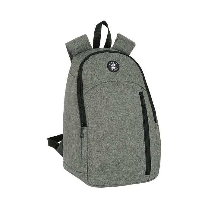 Safta Minnie Mouse Grey Mochila - Isotermica - Cremallera Doble - Bolsillo Frontal - Hombreras Acolchadas - Material Repelente - Asa Superior - 14.5L - 230x180x360mm - Color Gris