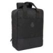 Safta Real Madrid Premium Mochila para Portatil hasta 13.3" - Cremallera - Conector USB - Hombreras Acolchadas - Cinta Ajustable - Compatible con Maleta - 290x110x390mm - Color Negro