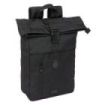 Safta Real Madrid Premium Mochila para Portatil hasta 15.6" - Cremallera - Interior Acolchado - Rejilla Transpirable - Asa Superior - 15.3L - 280x130x420mm - Color Negro