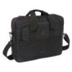 Safta Real Madrid Premium Maletin para Portatil hasta 15.6" - Bolsillo para Tablet - Organizadores - Bandolera Ajustable - Mosquetones - Sistema para Candado - 11L - 400x90x330mm - Color Negro