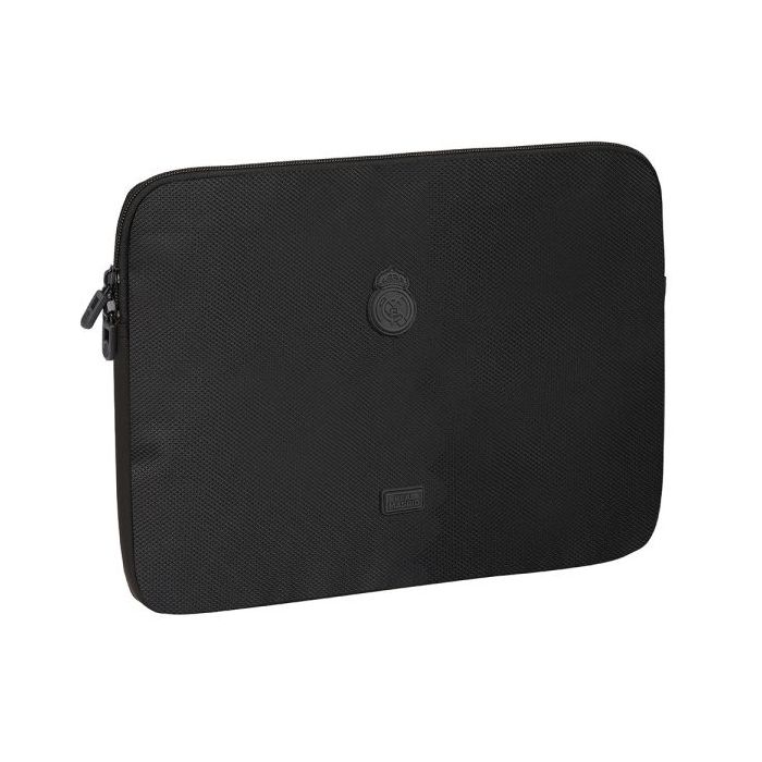 Safta Real Madrid Premium Funda para Portatil hasta 15.6" - Alojamiento Acolchado - 3.8L - 395x35x275mm - Color Negro
