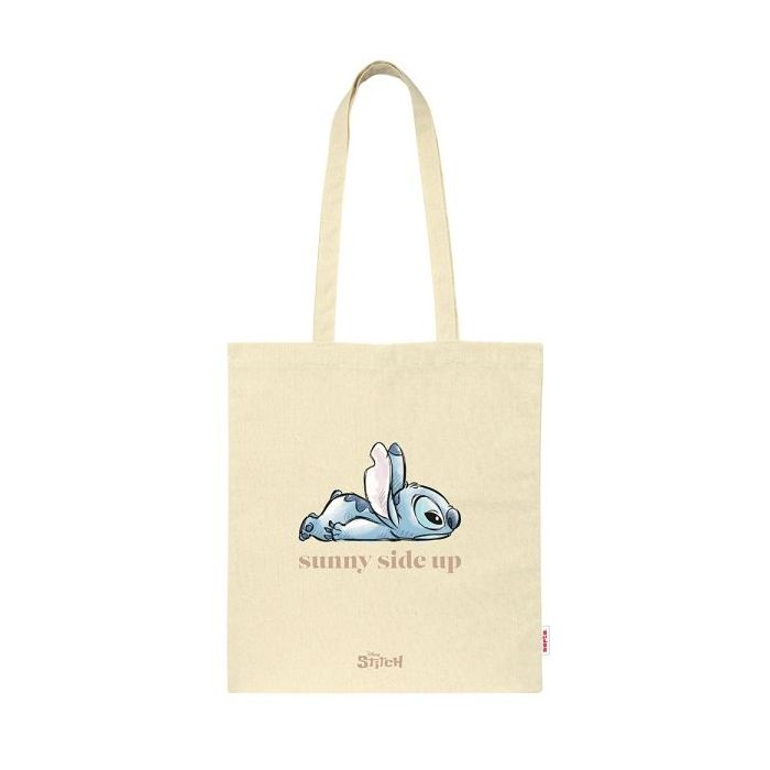 Safta Stitch Tote Bag Bolsa de Tela - Asas de Mano - Color Beige