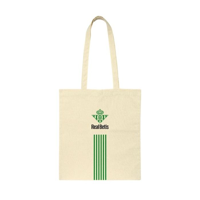 Safta Real Betis Balompie Tote Bag Bolsa de Tela - Asas de Mano - Color Beige