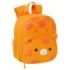 Safta Jirafa Mochila de Neopreno - Bolsillo Frontal - Tirador Doble - Portabotellas - Interior Forrado - Hombreras y Espalda Acolchadas - Asa de Mano - 200x90x250mm - Color Naranja