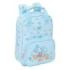 Safta Mickey Mouse Baby Mochila Infantil - Bolsillo Frontal - Tarjeta ID - Hombreras Acolchadas - Asa Forrada - 4.5L - 200x80x280mm - Color Azul Claro