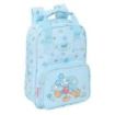 Safta Mickey Mouse Baby Mochila Infantil - Bolsillo Frontal - Tarjeta ID - Hombreras Acolchadas - Asa Forrada - 4.5L - 200x80x280mm - Color Azul Claro