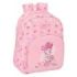 Safta Minnie Mouse Baby Mochila Infantil - Adaptable a Carro - Portabotellas - Hombreras Acolchadas - Bolsillo Frontal - Asa de Mano - 9.5L - 280x100x340mm - Color Rosa