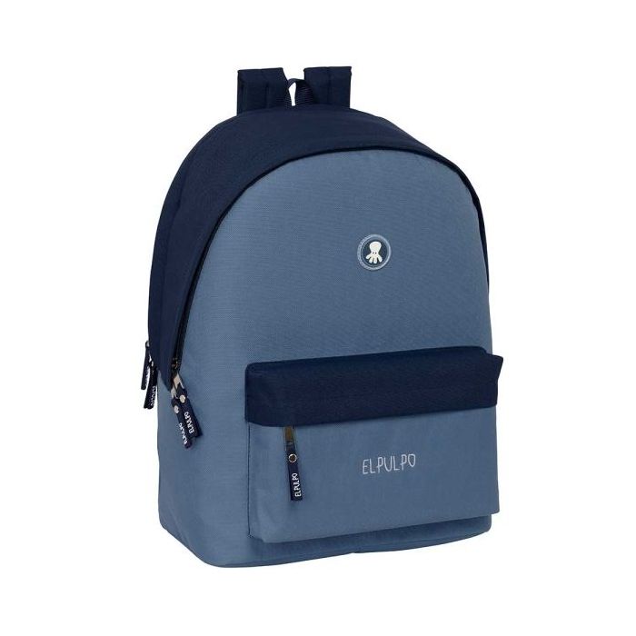 Safta el Pulpo Mochila para Portatil hasta 15.6" - Alojamiento Antirrobo - Conector USB - Base Acolchada - Ergonomica - Asa Superior - 310x180x440mm - Color Azul Oscuro