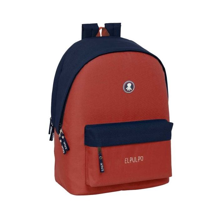 Safta el Pulpo Caldera Mochila para Portatil hasta 15.6" - Conector USB - Base Acolchada - Tirador Doble - Hombreras Ergonomicas - Asa Superior - 24.55L - 310x180x440mm - Color Rojo Oscuro