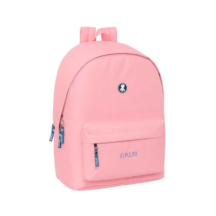 Safta el Pulpo Mochila para Portatil hasta 15.6" - Antirrobo - Conector USB - Base Acolchada - Bolsillo Frontal - Tirador Doble - Hombreras Ergonomicas - 24.55L - 310x180x440mm - Color Rosa
