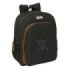 Safta One Piece Mochila - Adaptable a Carro - Portabotellas - Tirador Doble - Hombreras Ergonomicas - Espalda Acolchada - Bolsillo Frontal - Asa de Mano Superior - 320x120x380mm - Color Negro