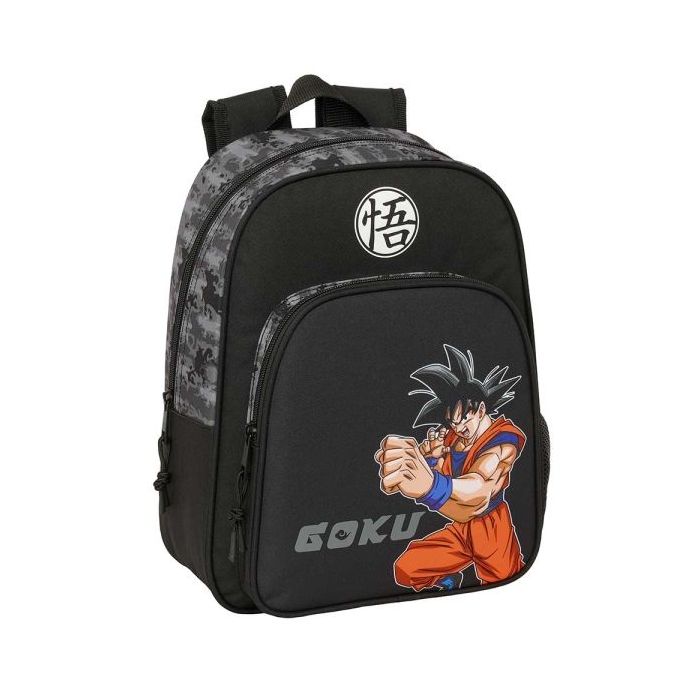 Safta Dragon Ball Mochila Infantil - Adaptable a Carro - Portabotellas - Hombreras Acolchadas - Bolsillo Frontal - Asa Superior de Transporte - 9L - 270x100x330mm - Color Negro