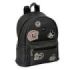 Safta Mickey Mouse Mini Mochila - Cremallera - Bolsillo Frontal - Tirador Doble - Bolsillo Lateral - Interior Forrado - Hombreras Ajustables - Asa Superior - 240x120x280mm - Color Negro