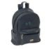 Safta Stitch Gray Mini Mochila - Bolsillo Frontal - Tirador Doble - Interior Forrado - Hombreras Ajustables - Asa Superior - 9L - 240x120x280mm - Color Negro