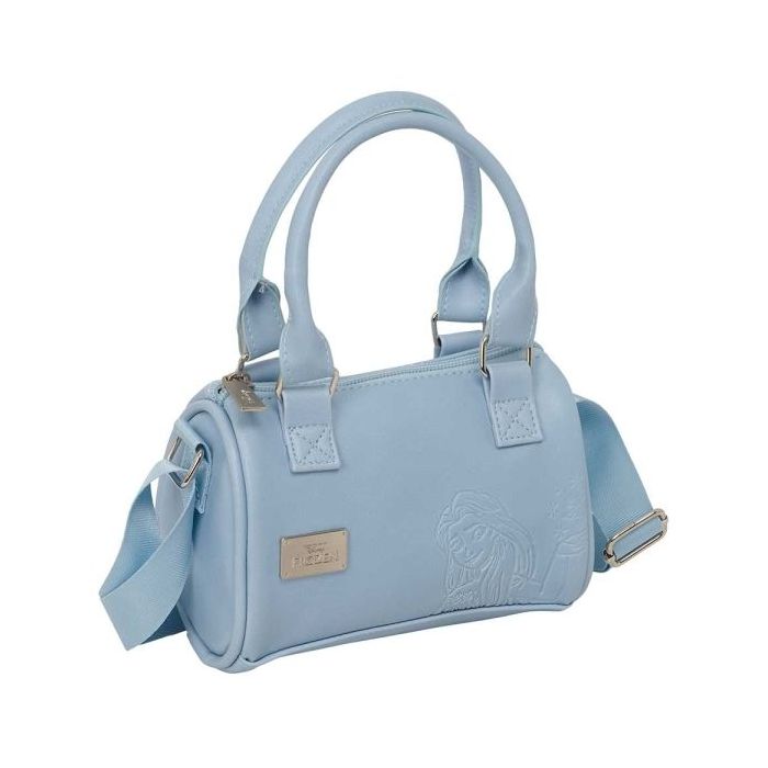 Safta Frozen Bolso - Cremallera - Interior Forrado - Asas y Bandolera Ajustables - 1.20L - 160x75x100mm - Color Azul