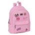 Safta Barbie Mini Mochila - Bolsillo Frontal - Cremallera Doble - Interior Forrado - Hombreras Ajustables - Asa Superior - 9L - 240x120x280mm - Color Rosa