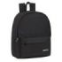 Safta Mochila para Portatil hasta 14.1" - Interior Acolchado - Bolsillos Laterales - Tirador Doble - Asa Superior - 19.85L - 310x160x400mm - Color Negro