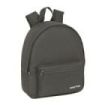 Safta Mini Mochila - Cremallera - Bolsillo Frontal - Hombreras Ajustables - Asa Superior - 8.65L - Ligera y Practica - 270x100x320mm - Color Gris