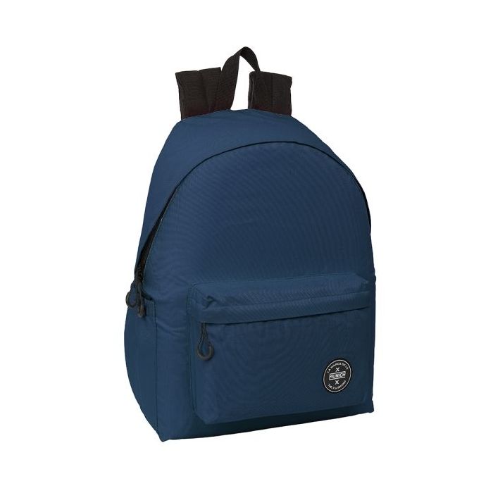 Safta Munich Teen Blue Mochila para Portatil hasta 14.1" - 17.3L - Ergonomico - Correas Ajustables - 310x130x430mm - Color Azul Marino