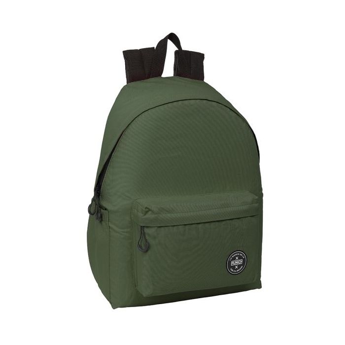 Safta Munich Teen Khaki Mochila para Portatil hasta 14.1" - 17.3L - Ergonomico - Correas Ajustables - 310x130x430mm - Color Verde Oscuro