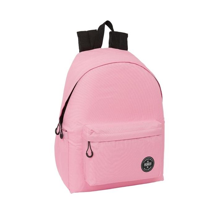 Safta Munich Teen Pink Mochila para Portatil hasta 14.1" - 17.3L - Ergonomico - Correas Ajustables - 310x130x430mm - Color Rosa