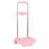 Safta Carro Portamochilas - Ruedas Antivibracion - Sujecion Universal - 300x230x850mm - Color Rosa