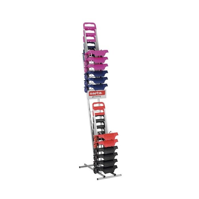Safta Carro Portamochilas - Ruedas Antivibracion - Sistema de Sujecion Universal - Medidas Compactas - Material Resistente - Modelo Patentado. - 32x16x44cm - Colores Surtidos