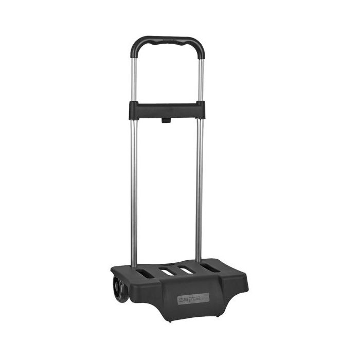 Safta Carro Portamochilas - Ruedas Silenciosas - Expandible - Facil Almacenamiento - Ideal para Viajes - 300x230x525mm - Color Negro