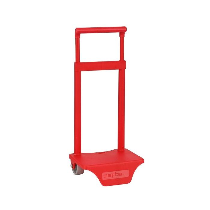 Safta Carro Portamochilas - Sujecion Universal - Material Resistente: Polipropileno - 18x16x35cm - Color Rojo