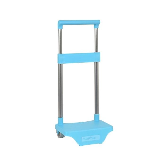Safta Carro Portamochilas - Sujecion Universal - Material Resistente - Modelo Patentado - 26x10x34cm - Color Azul Claro