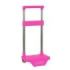 Safta Carro Portamochilas - Sujecion Universal - Estructura de Acero - Ruedas de PVC - Medidas Abiertas y Cerradas - Modelo Patentado - 22x17x40cm - Color Rosa