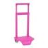 Safta Carro Portamochilas - Sujecion Universal - Material Polipropileno - Ruedas de PVC - 18x16x35cm - Color Rosa