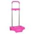 Safta Carro Portamochilas - Compacto y Resistente - Ruedas Silenciosas - Ajustable en Altura - Facil de Almacenar - 300x230x850mm - Color Rosa