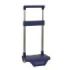 Safta Carro Portamochilas - Sujecion Universal - Material Resistente - Ruedas de PVC - 26x10x34cm - Color Azul Marino