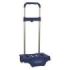 Safta Carro Portamochilas - Ruedas Silenciosas - Alta Capacidad - Facil Apertura - Resistente Estructura - Compacto Cerrado - 300x230x525mm - Color Azul Marino