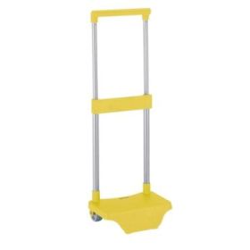 Safta Carro Portamochilas - Sujecion Universal - Material Resistente - Modelo Patentado - 26x10x34cm - Color Amarillo