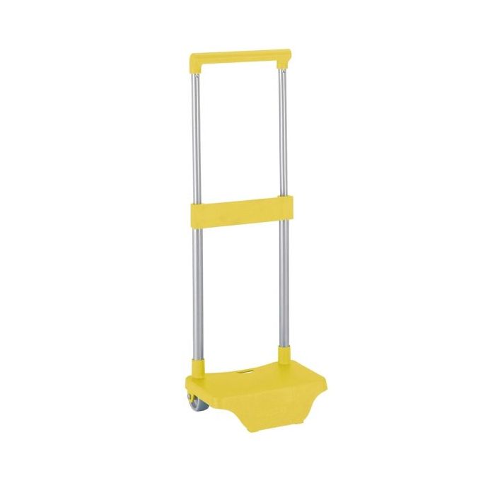 Safta Carro Portamochilas - Sujecion Universal - Material Resistente - Modelo Patentado - 26x10x34cm - Color Amarillo