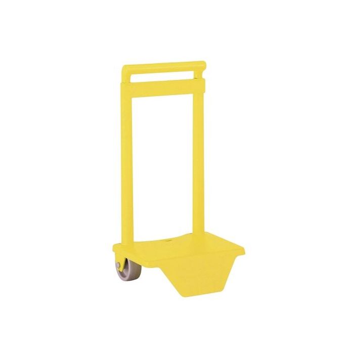 Safta Carro Portamochilas - Sujecion Universal - Material Resistente - Ruedas de PVC - 18x16x35cm - Color Amarillo