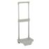 Safta Carro Portamochilas - Sujecion Universal - Material Resistente (Polipropileno) - Estructura de Acero Pintado - Ruedas de PVC Duraderas - 26x10x34cm - Color Gris