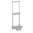 Safta Carro Portamochilas - Sujecion Universal - Material Resistente (Polipropileno) - Estructura de Acero Pintado - Ruedas de PVC Duraderas - 26x10x34cm - Color Gris