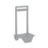 Safta Carro Portamochilas - Sujecion Universal - Material Resistente - Ruedas de PVC - 18x16x35cm - Color Gris